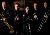 Active and experimental: Anneke Scott (centre) and The Prince Regent's Band