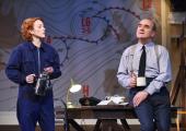 The coming storm: Laura Rogers and David Haig in 'Pressure'.