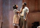 Love tangle: Cash Holland and Solomon Israel in ‘A Raisin in the Sun’.