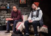 Sibling rivals: Samuel Anderson and Adam Deacon in ‘The Retreat’.
