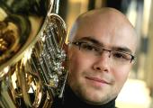 Horn player Ondřej Vrabec