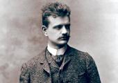 A youthful, well-coiffed Jean Sibelius