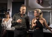 No intimacy: Molly Osborne, Jason Merrells and Lisa Dwan in ‘The Sex Party’.