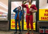 Kids' stuff: Freddy (Jack Dylan Grazer) and Shazam/Captain Marvel (Zachary Levi) fail to grow up