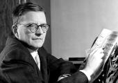 Shostakovich at the piano
