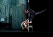 Scarlett passions: The young choreographer's recent Jack the Ripper ballet Sweet Violets, with Johan Kobborg and Steven McRae