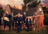 Greg Davies and Alex Horne (centre) oversee the 10th series of Taskmaster