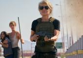 Natalia Reyes, Mackenzie Davis and Linda Hamilton in 'Terminator: Dark Fate'