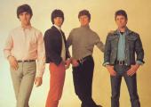 The post-Merseybeat explosion Swinging Blue Jeans contemplate the changing times. Left to right: Ray Ennis, Terry Sylvester, Les Braid, Norman Kuhlke