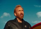 The sweltering sky: Nicolas Cage as The Surfer