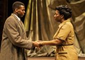 Hand in hand: Daniel Adeosun and Tanya Moodie in ‘Trouble in Mind’.