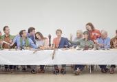 I Fagiolini at supper. No comparison between Robert Hollingworth and Christ intended