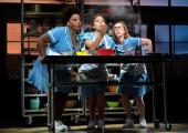 Sister act: Katharine McPhee (centre) in 'Waitress'