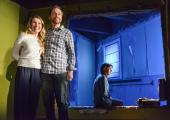 The shell of a home: Allison McKenzie, Finlay Robertson and Natalie Klamar in 'Wilderness'