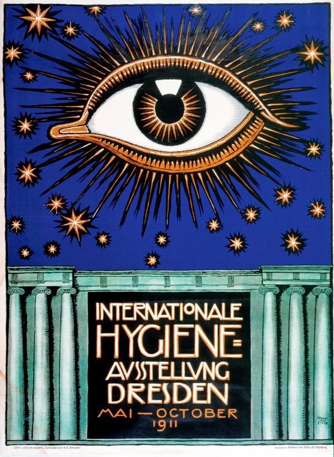 Poster for the First International Hygiene Exhibition, 1911