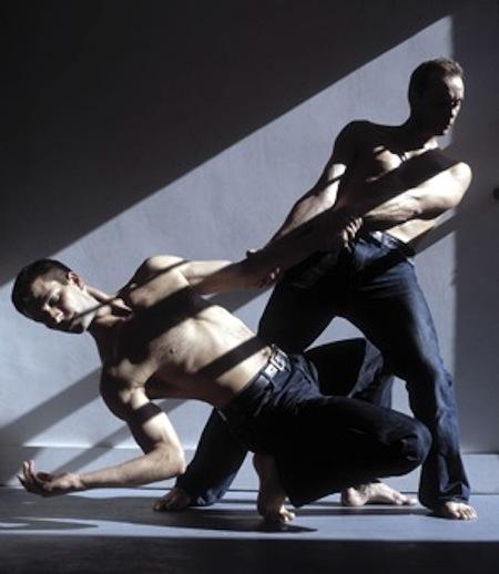 The original Ballet Boyz in Maliphant's 'Torsion': Work made for the F1 partnership is now cunningly relayered for a new generation of Boyz