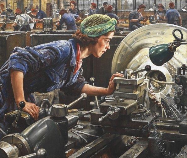 Laura Knight's 'Ruby Loftus Screwing a Breech-Ring': a famously captivating image of the Home Front'