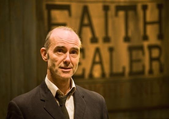 Finbar Lynch as 'the fantastic' Frank Hardy, Brian Friel's faith healer