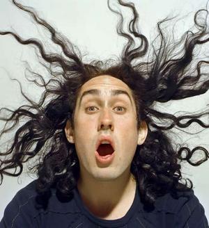 Ross Noble: 'A confused man being poked with a stick'