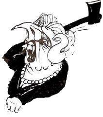 Thatcher with an axe