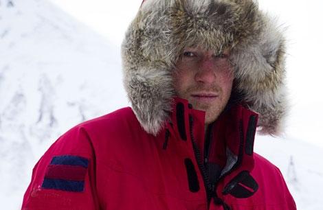 Prince Harry turns out to be a natural in front of the camera, whatever the weather