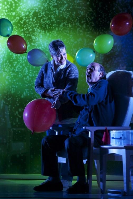 'A frighteningly convincing portrait': Dave Hill as Alzheimers sufferer Mr D, with Rachel Hynes