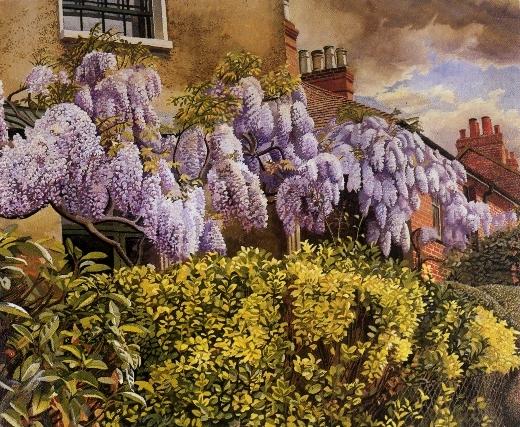 'Wisteria, Cookham,' 1942: 'Fecund, exuberant nature can barely be contained by anything manmade'