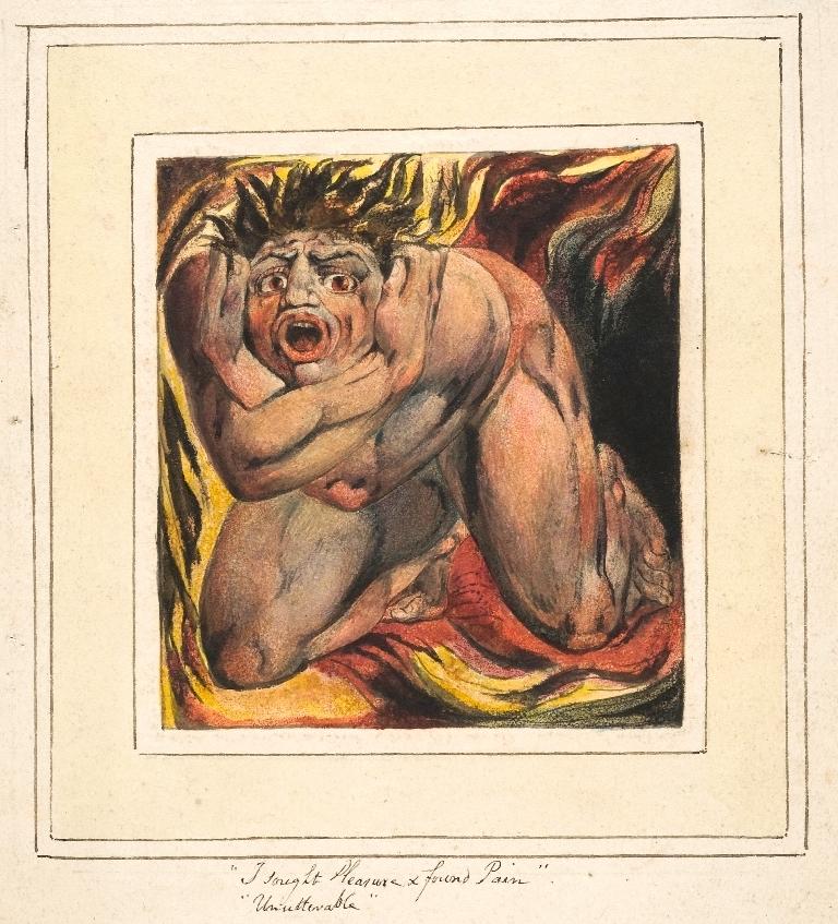 William Blake: 'The First Book of Urizen', Plate 7 Small Book of Designs
