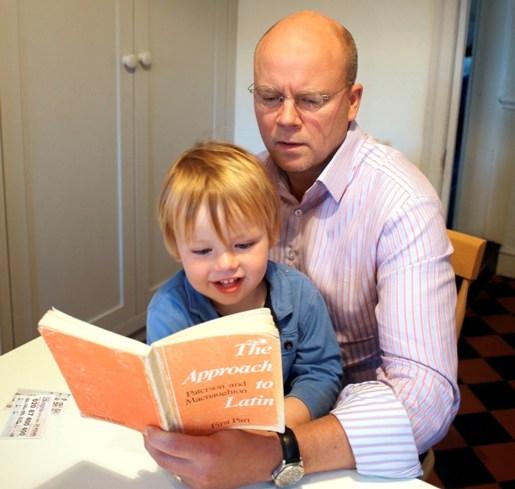 It's free: Toby Young introduces his son Freddie to Latin