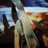 Anna-Maria Nabirye taking on the role of the bombed Gaza warehouse