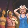 Washing that Frenchman right outta her hair: Samantha Womack's Nellie Forbush takes a shower with her fellow nurses