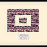 '4 Views on Flag', 2009: Postcard of a London landmark arranged as angularised symbols of the urethra 