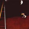 'Dog Barking at the Moon': Miró used recurring motifs in his work, including the ladder, the dog and the moon
