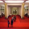 Waiting for the audience in the Salle Pleyel's Art Deco foyer