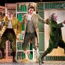 Adrian Thompson, Richard Suart and Damian Thantrey celebrate 'a bumper of liquor'