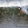 Surfer dude rides the waves