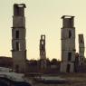 Anselm Kiefer's sculpture 'Over Your Cities Grass Will Grow': 'We see him swing huge giant concrete huts around by crane, flinging them on top of one another like they were toys'