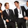 Return to 'Five-0': (l to r) Grace Park, Scott Caan, Alex O'Loughlin, Daniel Dae Kim