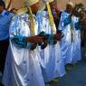Gnawa musicians playing at opening ceremony