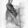 Young Liszt in 1824, the year he was commissioned to write his only opera, by Leprince