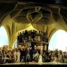 Nuremberg's beloved Hans Sachs (Gerald Finley) addresses the midsummer crowds