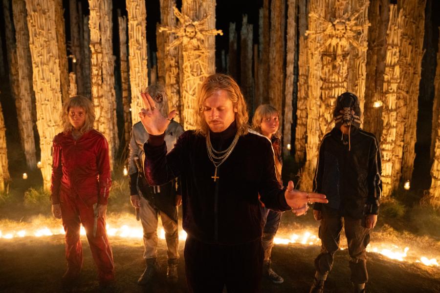 Sir Lord Jimmy Crystal (Jack O'Connell) in 28 Years Later: The Bone Temple
