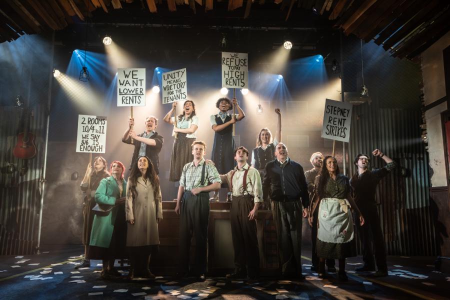 The cast of Cable Street