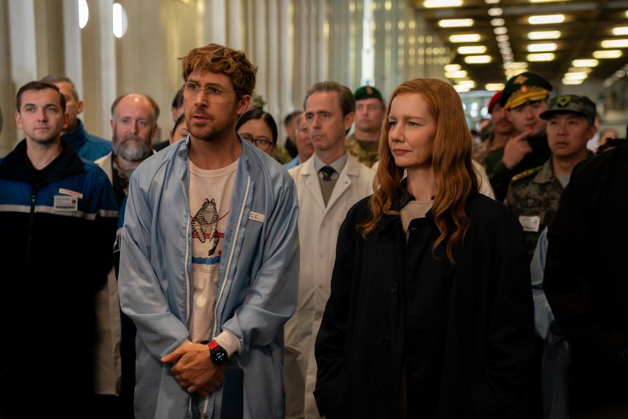 Ryan Gosling and Sandra Hüller in Project Hail Mary
