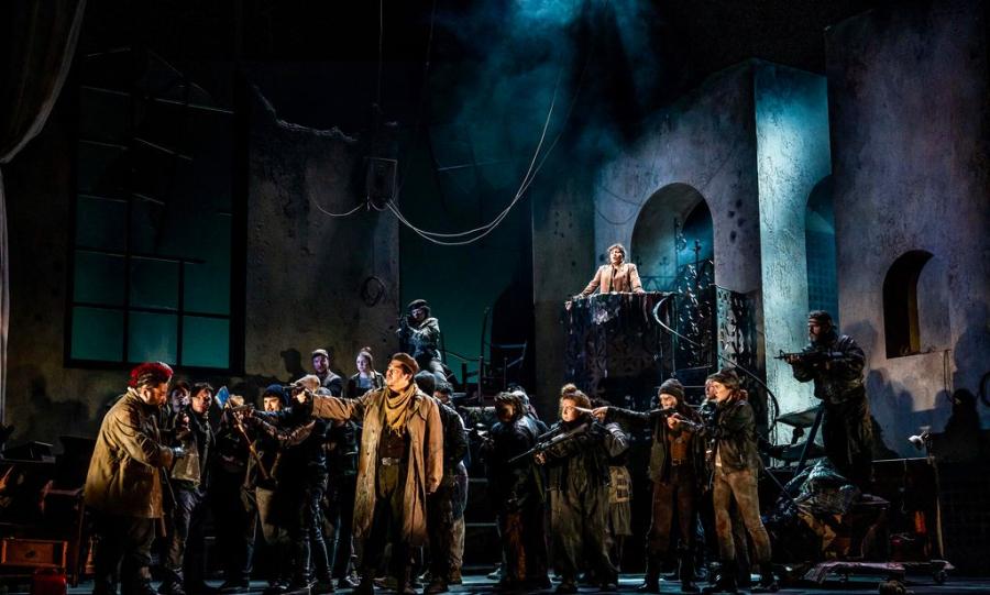 Scene from Irish National Opera production of Bellini's Norma