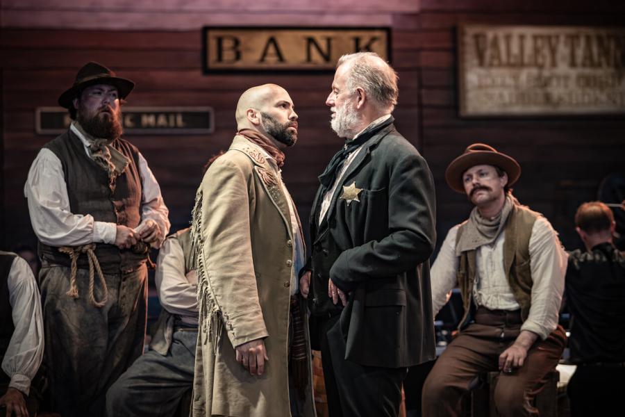 Robert Hayward (Rance) and Jose de Eca (Johnson) face off