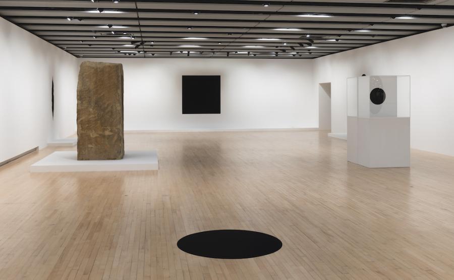 Descent into Limbo and other black works. Photo by David Morgan
