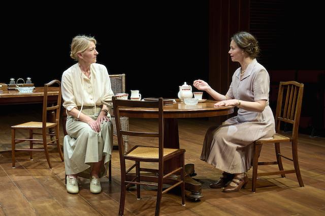 Meeting of wives: Jemma Redgrave (Eleanor) and Rebecca Night (Elizabeth)
