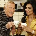 Bruce Forsyth and wife Wilnelia Merced-Forsyth act naturally for the cameras