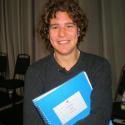 Robin Ticciati with the score of Janáček's Jenůfa at a Glyndebourne study day, 2009